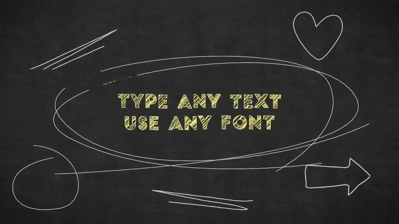 多功能黑板写作ae模板