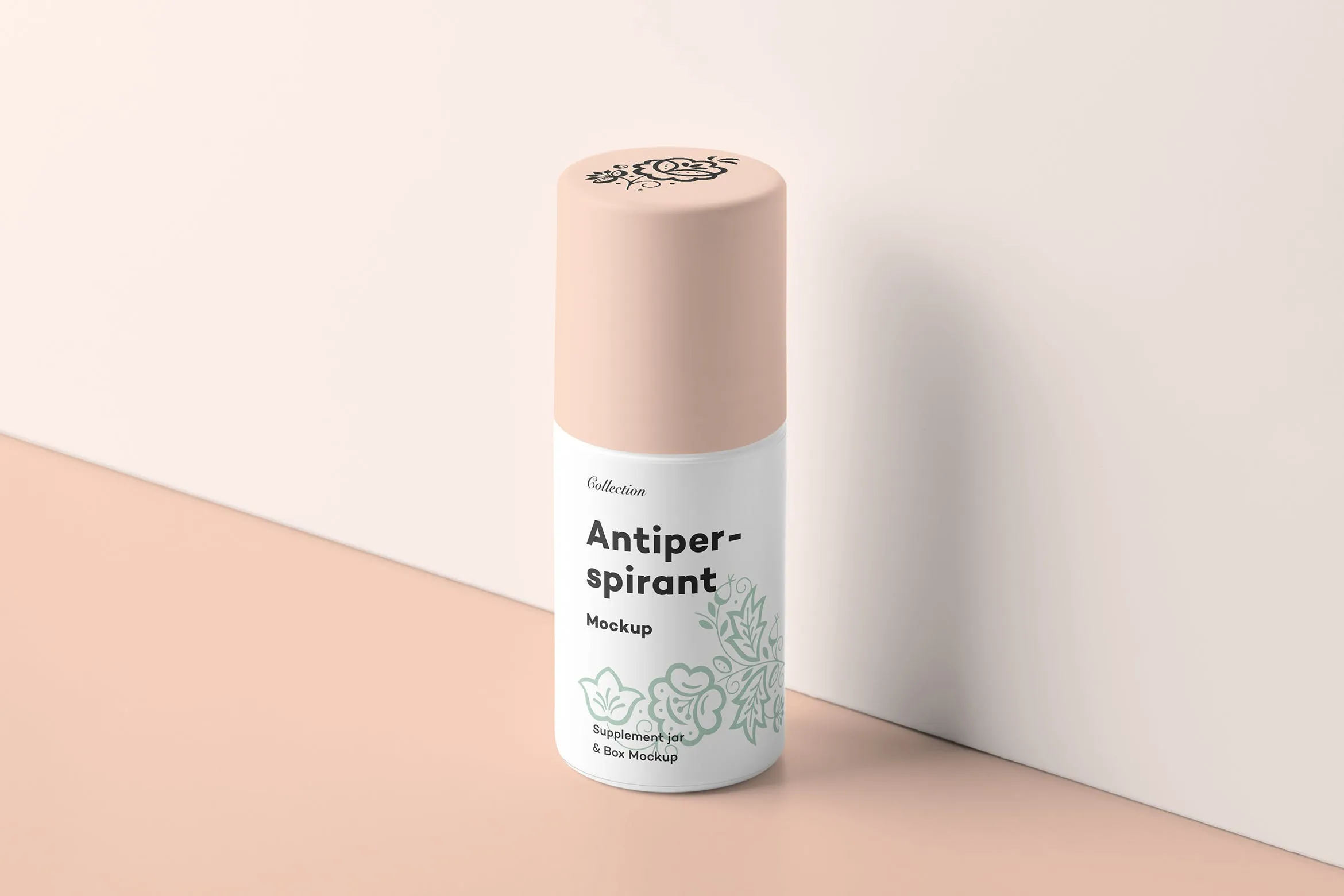 止汗滚珠外包装设计展示图样机v2 Antiperspirant Mockup 2