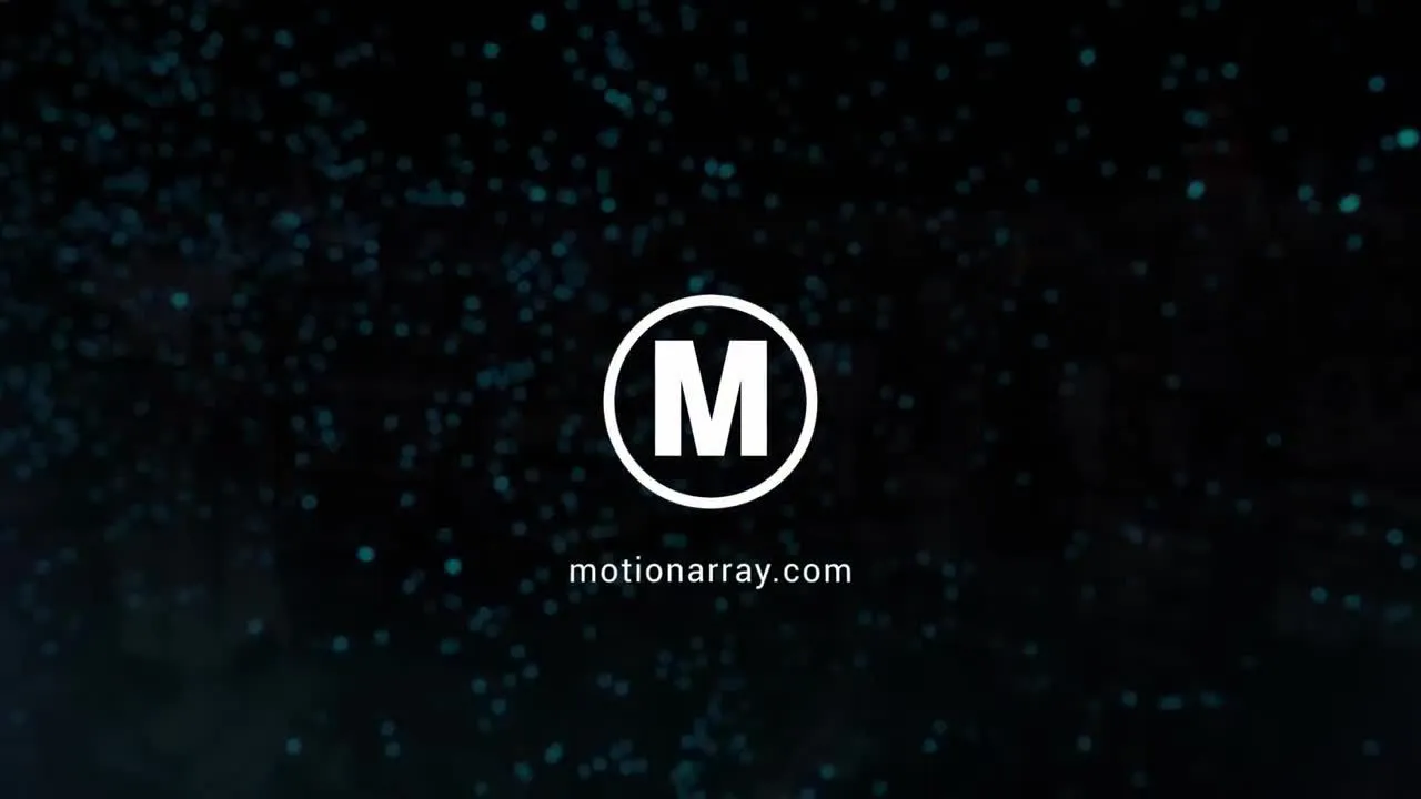 3D动态飘散炫光粒子标识像素设计精选AE模板