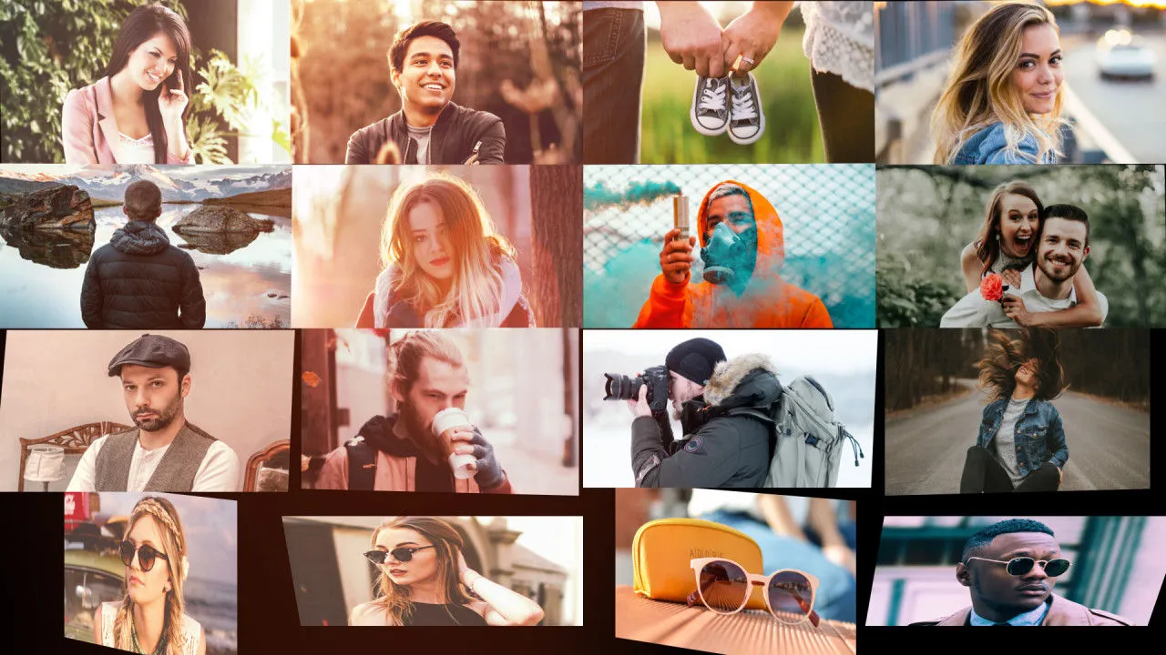 多功能照片开场白像素设计精选AE模板