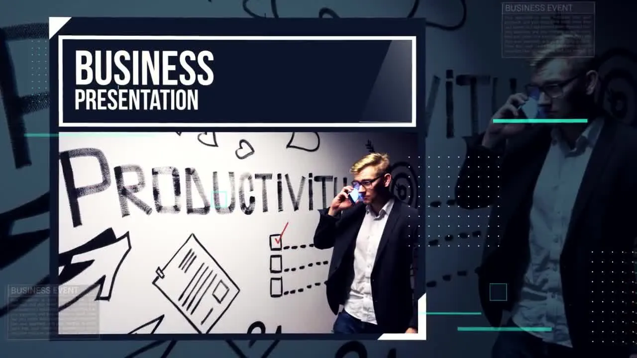 企业幻灯片展示像素设计精选AE模板