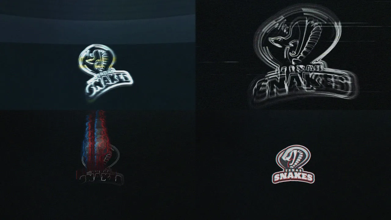 功能强大的毛刺标志显示像素设计精选AE模板