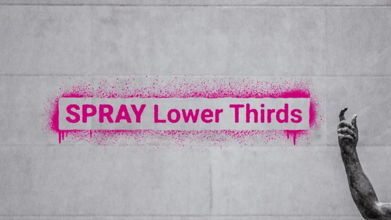 包含下三分之一的动画涂鸦标题像素设计精选AE模板