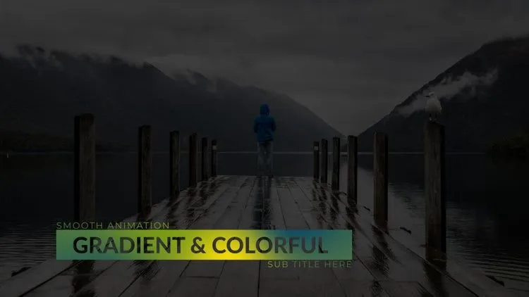 彩色心情标题4K是一个动态的像素设计精选AE模板