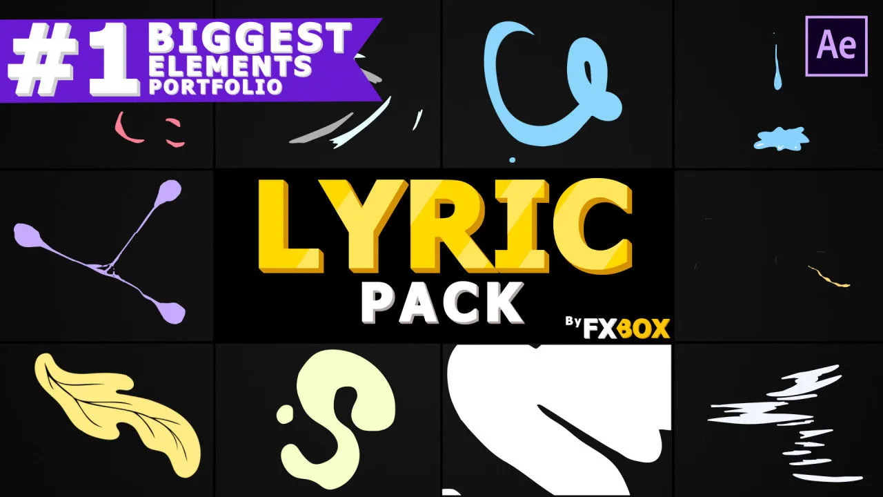 2D酷炫的卡通动画过渡效果ae模板