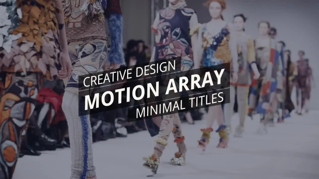 时尚文字标题排版动像素设计精选AE模板