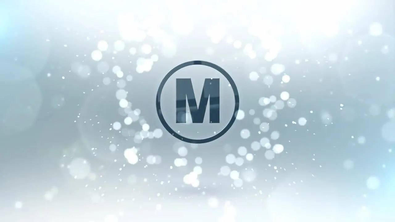 优雅的粒子徽标显示像素设计精选AE模板