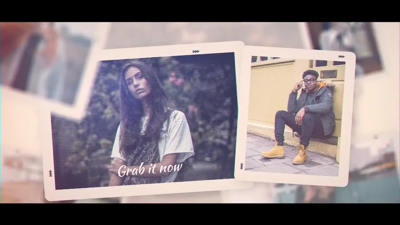 笔刷幻灯片演示像素设计精选AE模板