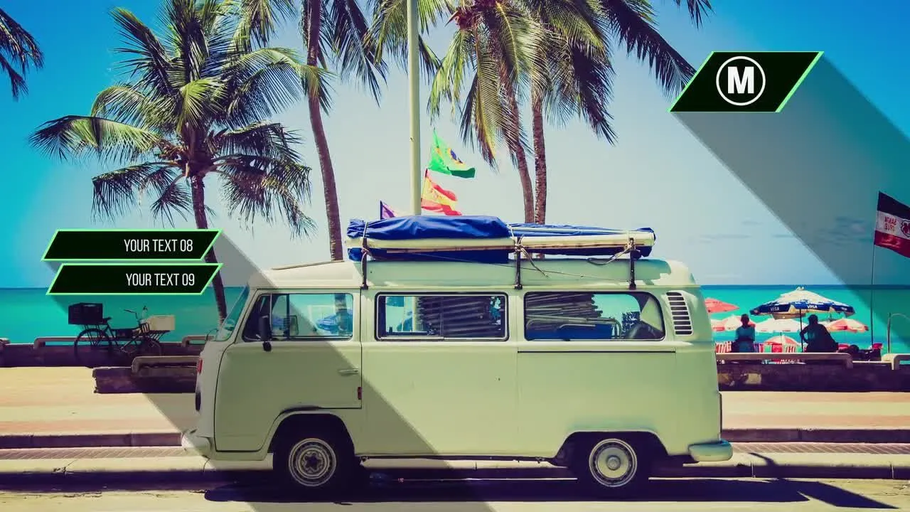 10个动画图形视频外观像素设计精选AE模板