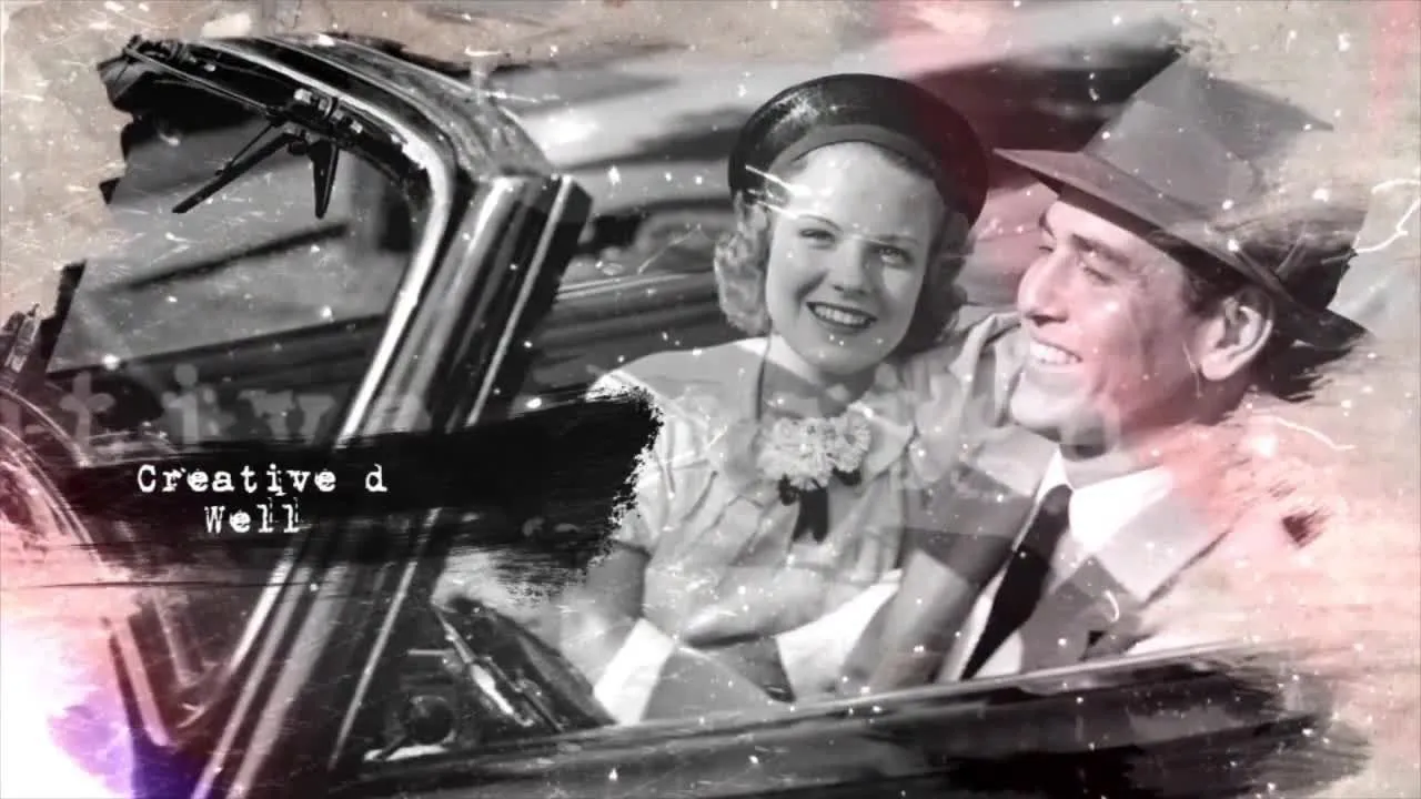 复古效果幻灯片像素设计精选AE模板素材