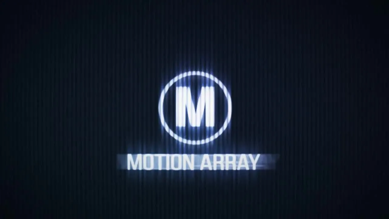 故障干扰画面演示文稿片头logo展示像素设计精选AE模板