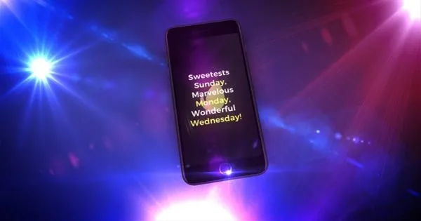 简约版手机新年祝福视频像素设计精选AE模板 Happy New Year Mobile