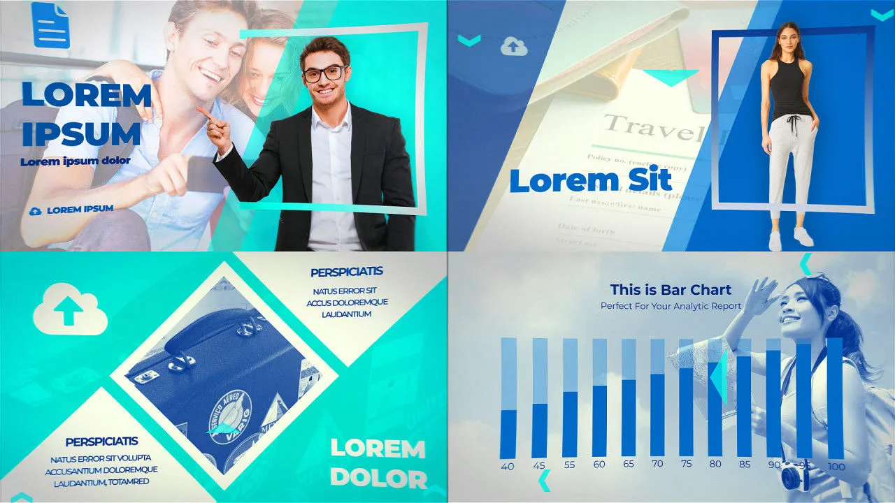 保险服务演示介绍像素设计精选AE模板