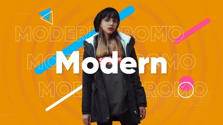 清晰的文本动画像素设计精选AE模板