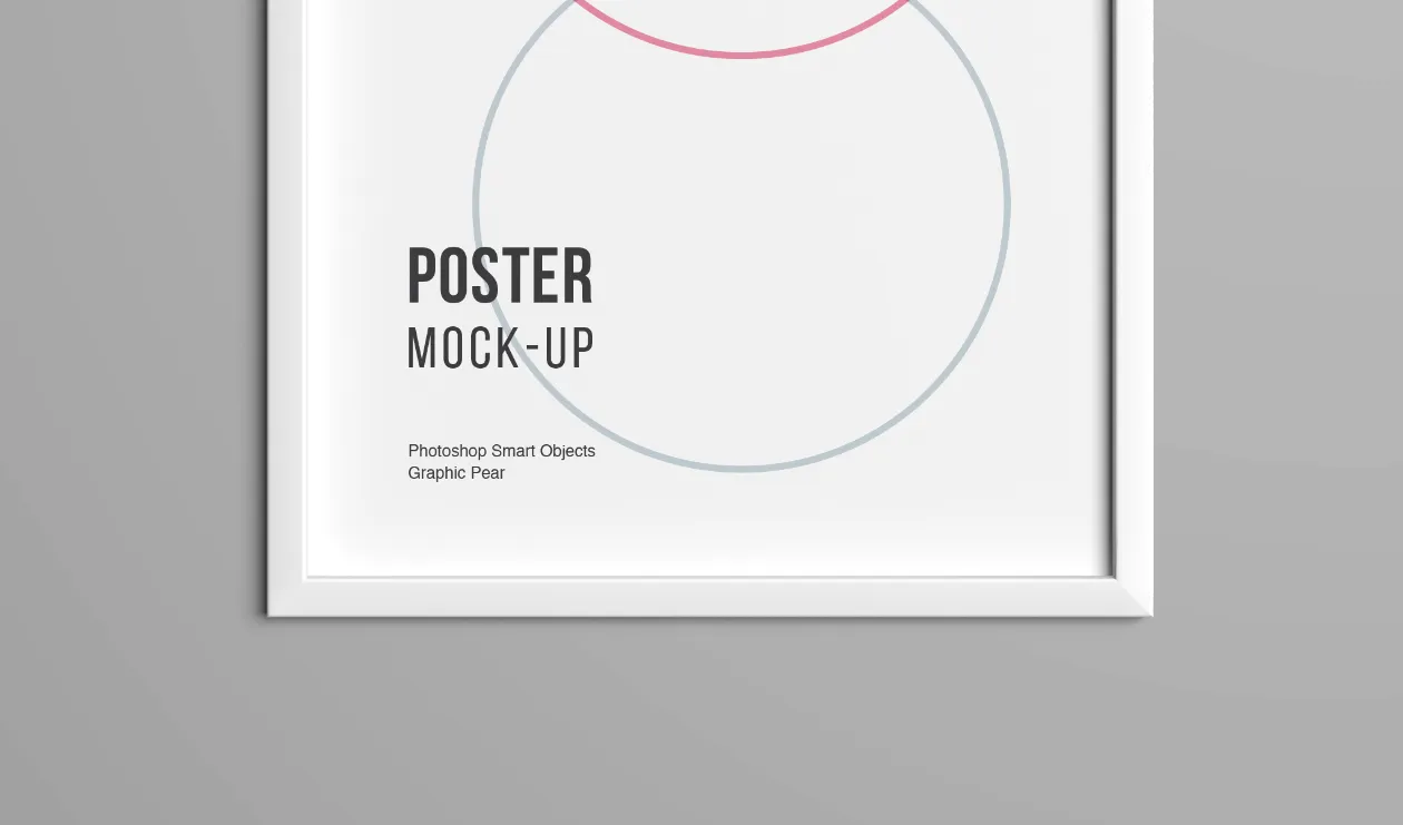 精装海报画框样机模板素材 Smart Poster Mockup