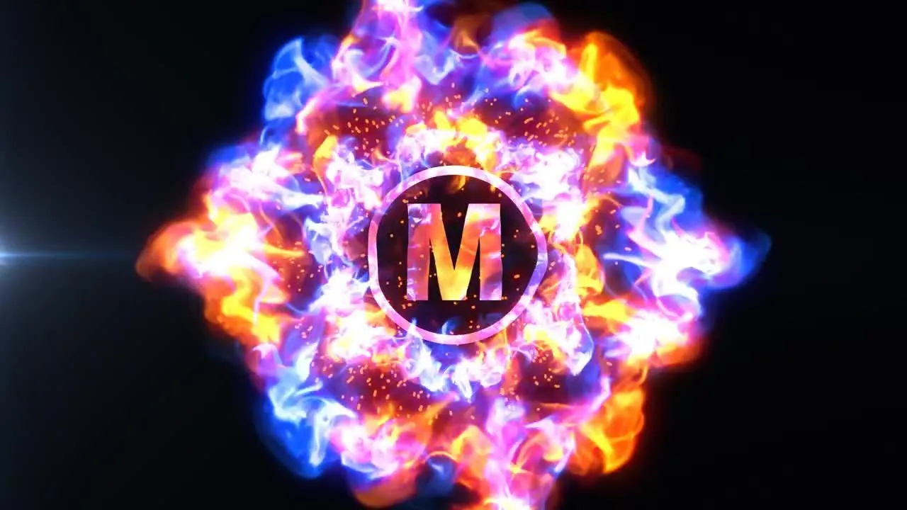 未来能源标志显示像素设计精选AE模板