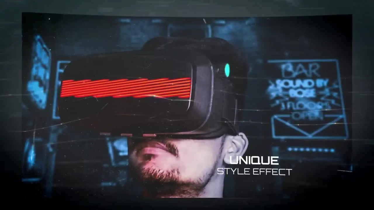 史诗级电影开场幻灯片像素设计精选AE模板