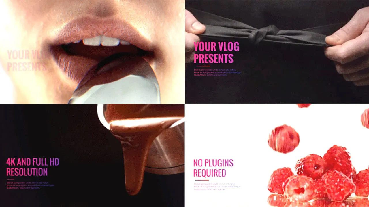 菜谱烹饪过程视频动画像素设计精选AE模板