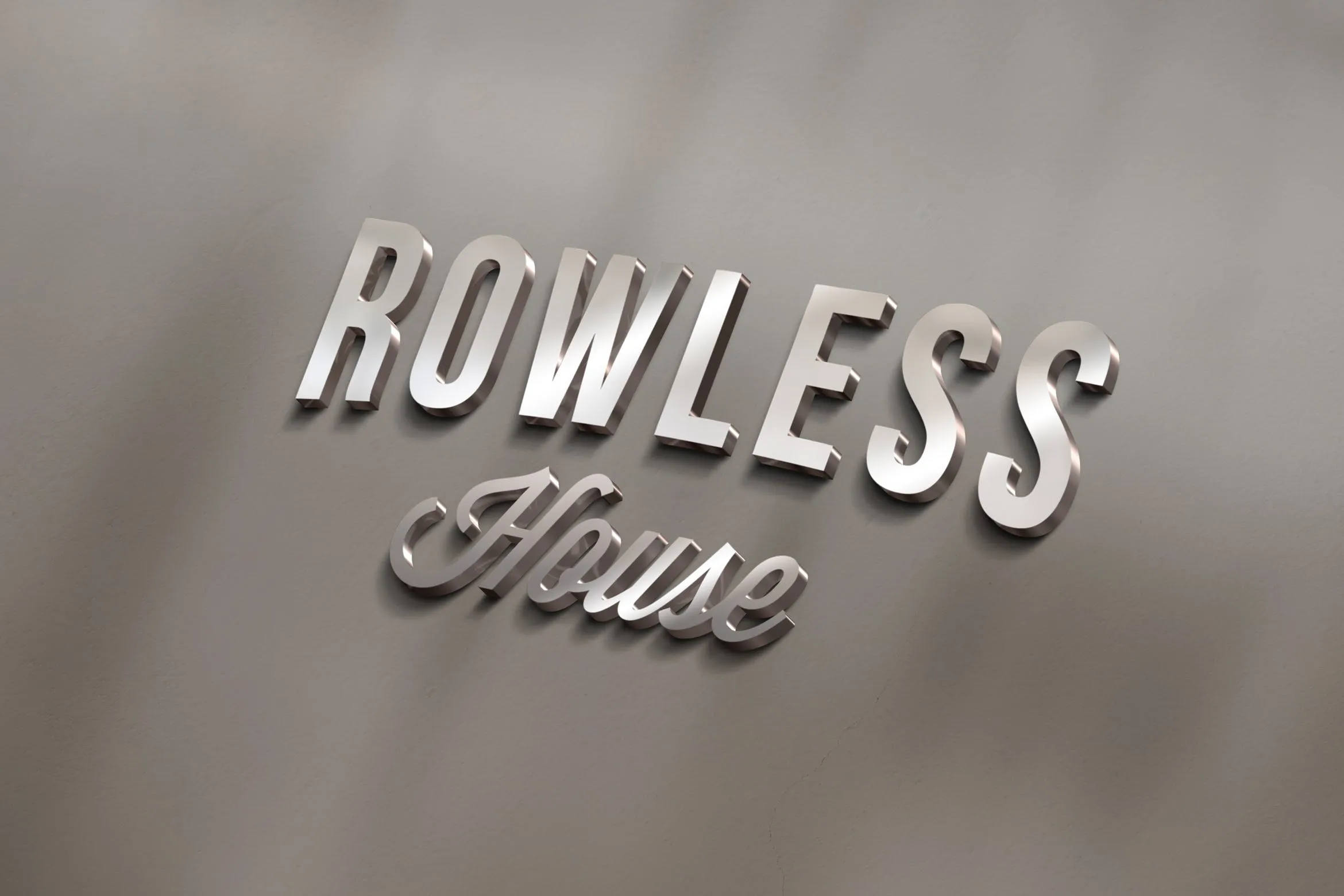 3D镜面金属效果Logo样机像素设计精选模板 3D Logo Mockup