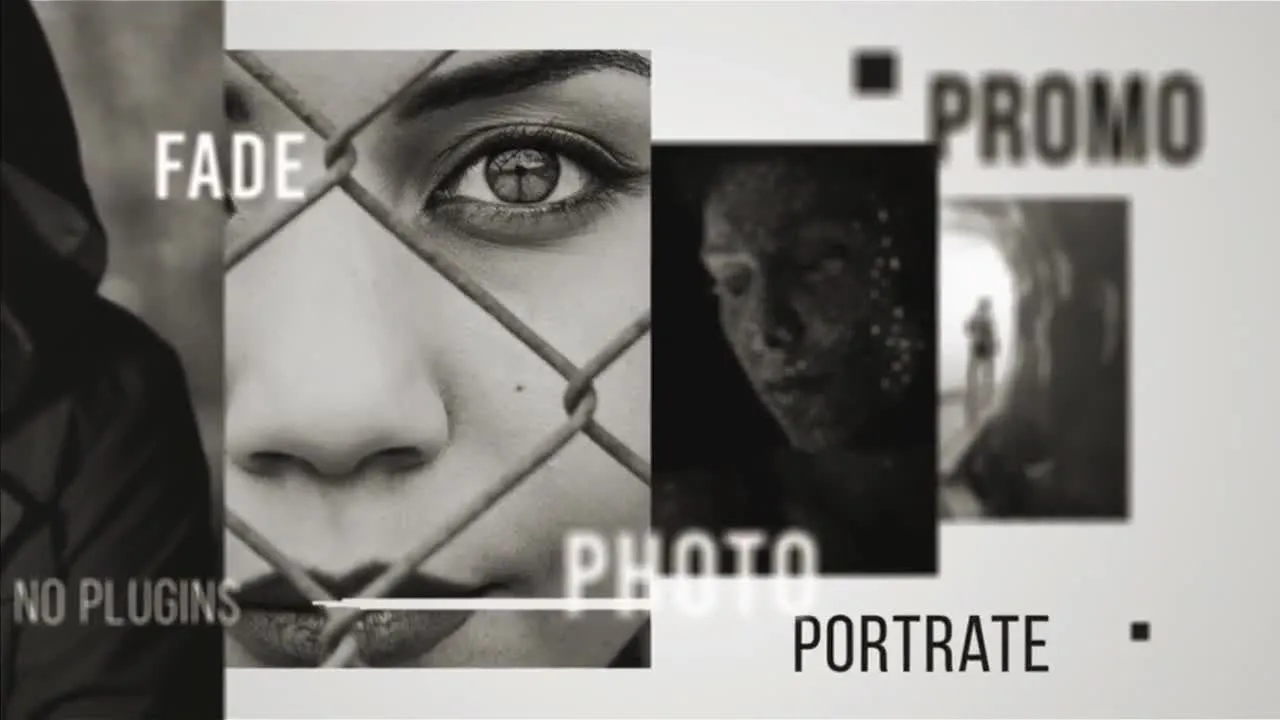 程式化设计的黑白促销像素设计精选AE模板