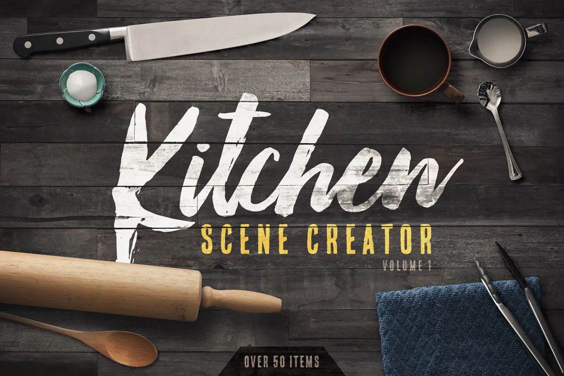 特别推荐：厨房摄影高清展示样机 Kitchen Scene Creator Volume 1