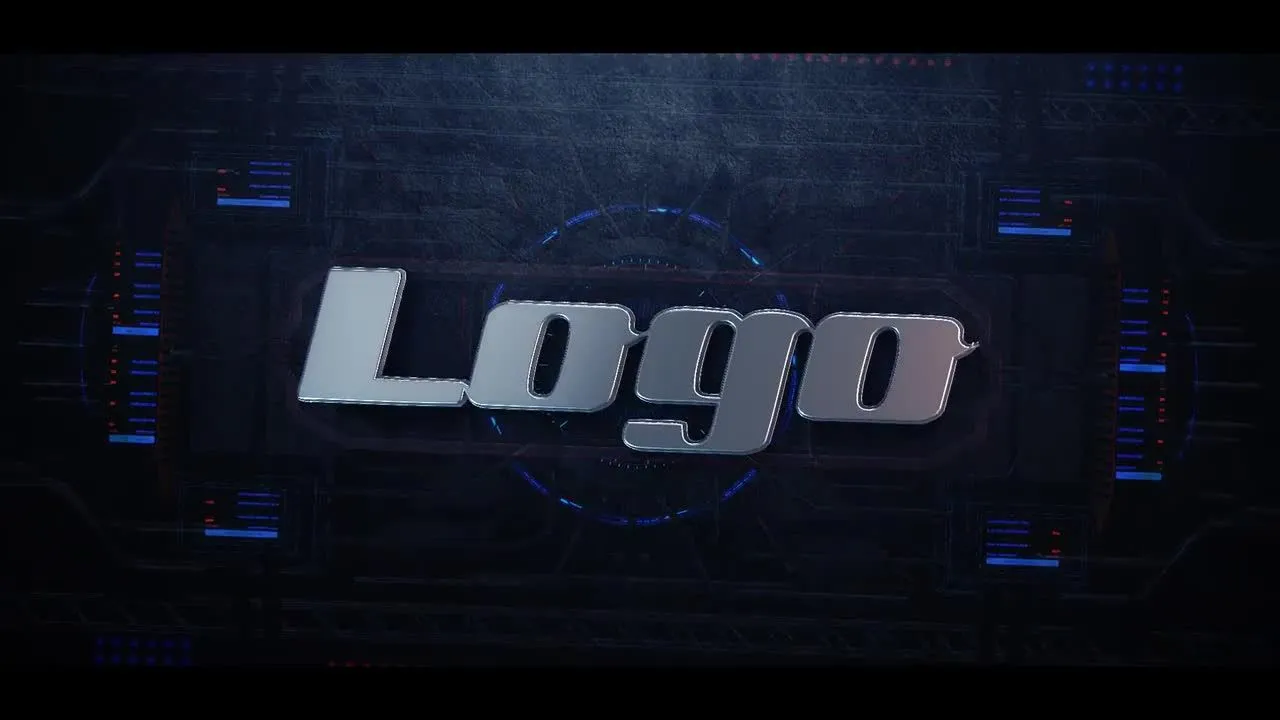 工业徽标动态动画像素设计精选AE模板