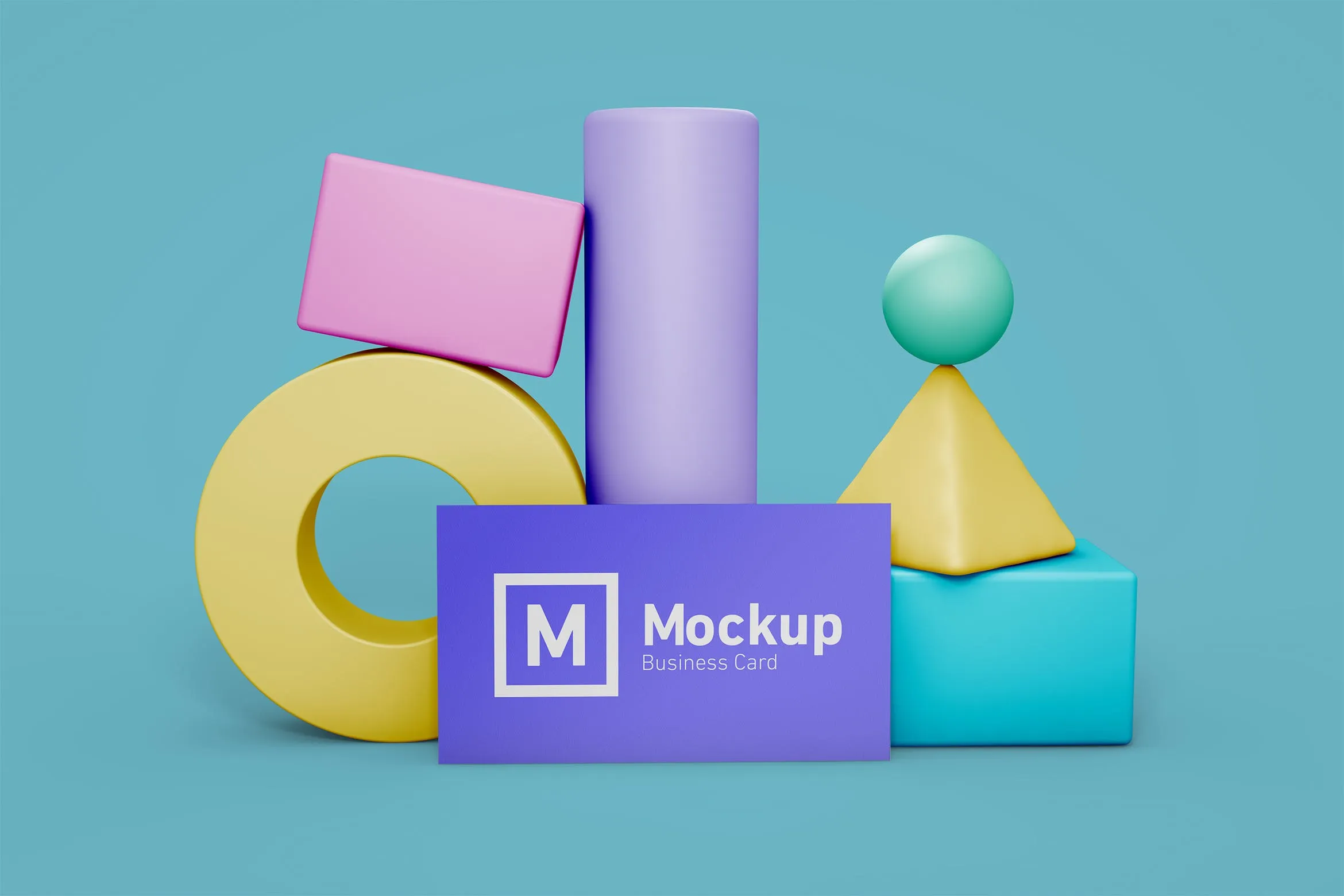 企业名片设计立面效果图样机模板 Business Card Still Life Mockup