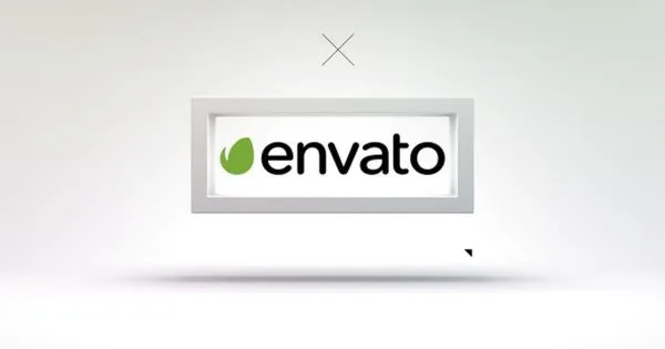 3D框架翻滚特效logo演示像素设计精选AE模板 3D Frame#8211; Modern Logo Reveal