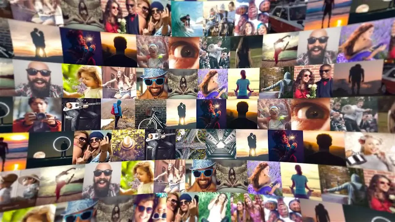 镶嵌瓷砖徽标展示像素设计精选AE模板