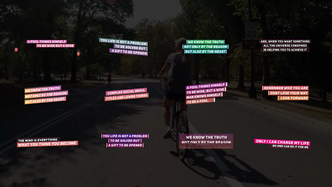 12组网络社交媒体文字标题动画像素设计精选AE模板特效