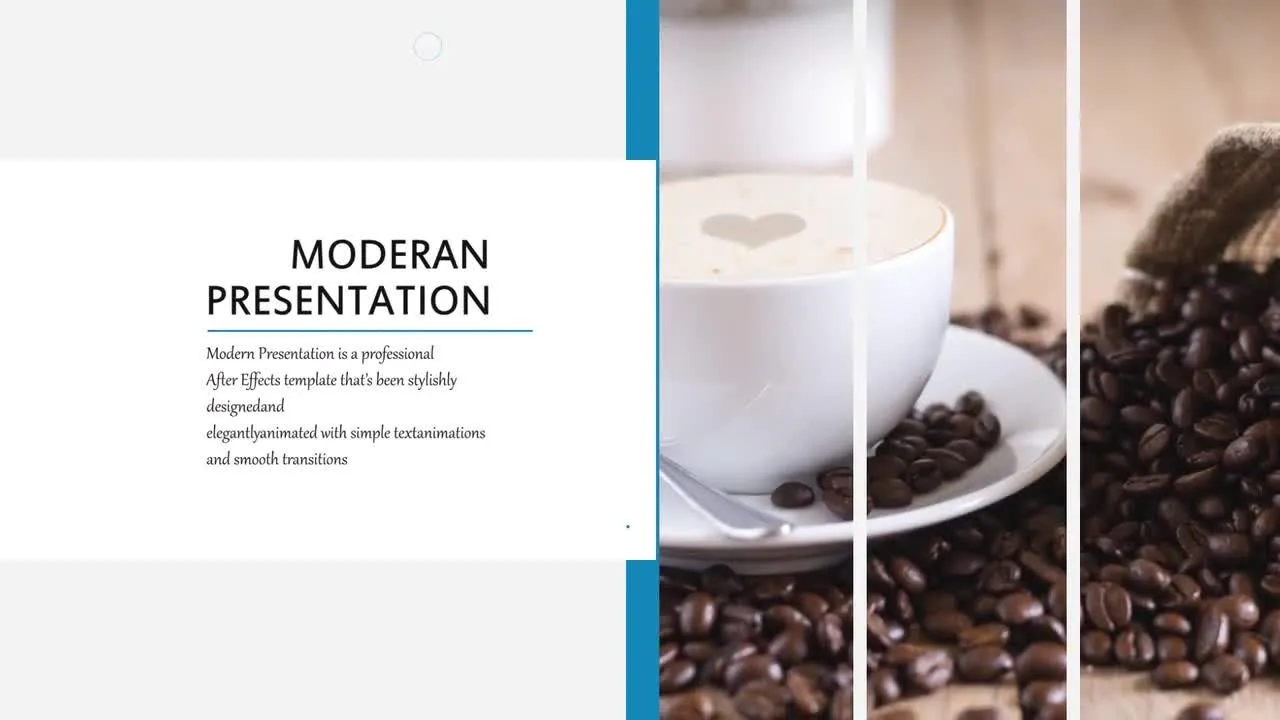 整洁的企业幻灯片图文介绍片头像素设计精选AE模板