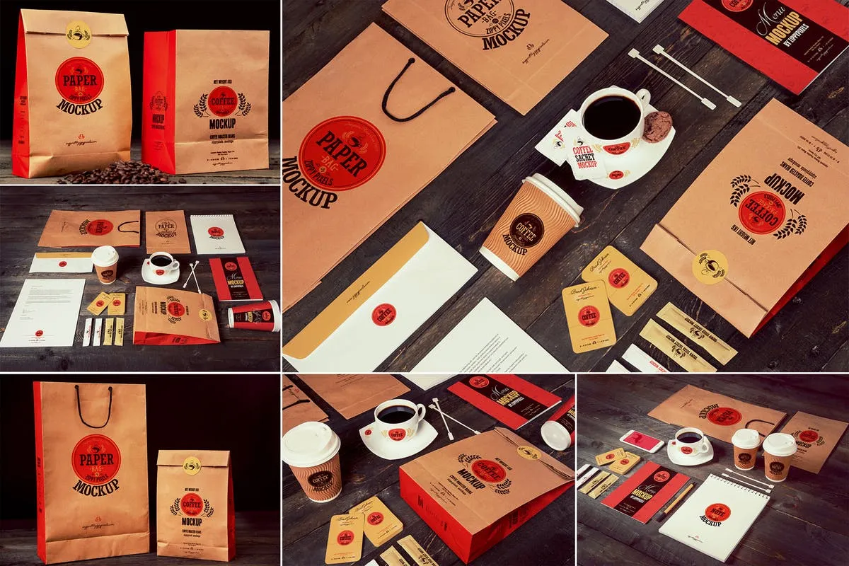 咖啡品牌样机模板 Coffee Branding Mockups