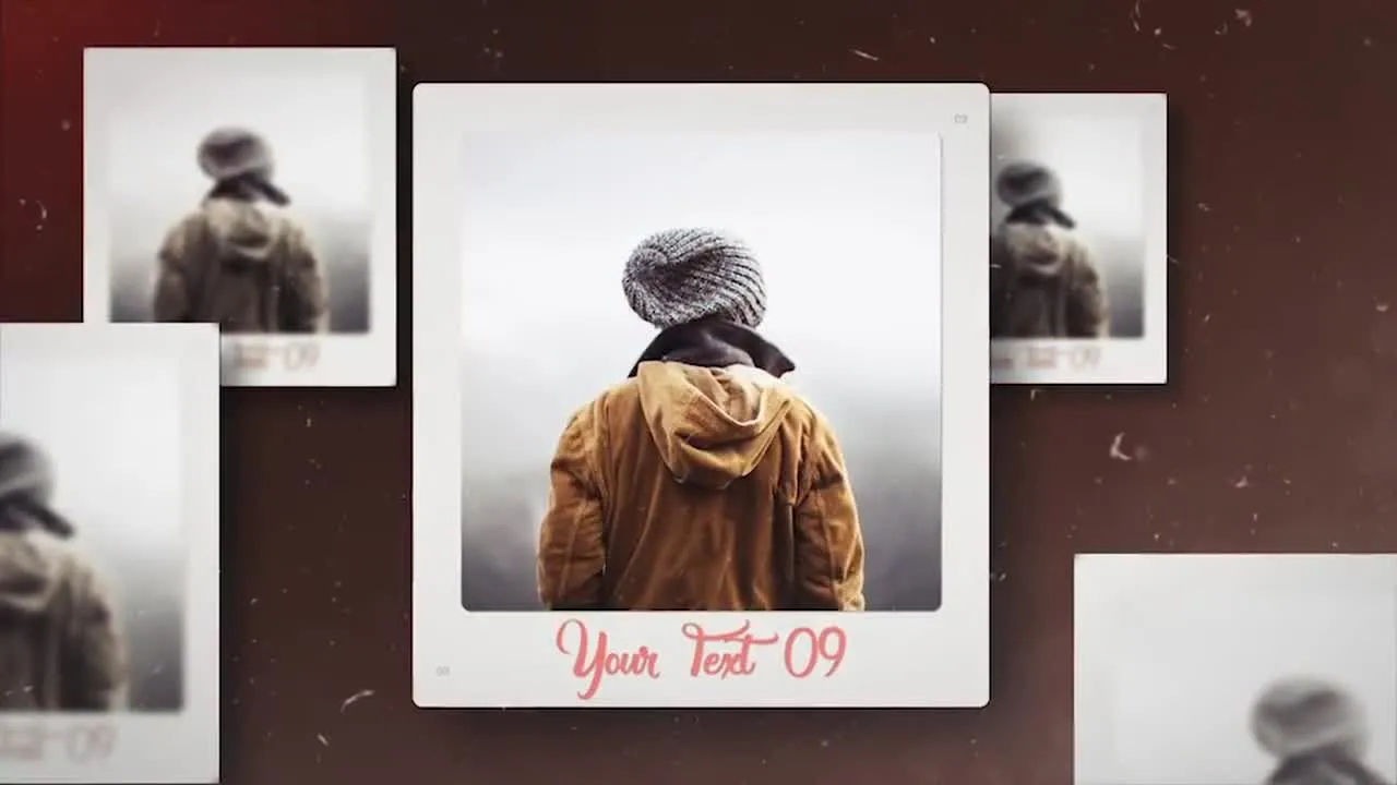 慢速浪漫幻灯片像素设计精选AE模板