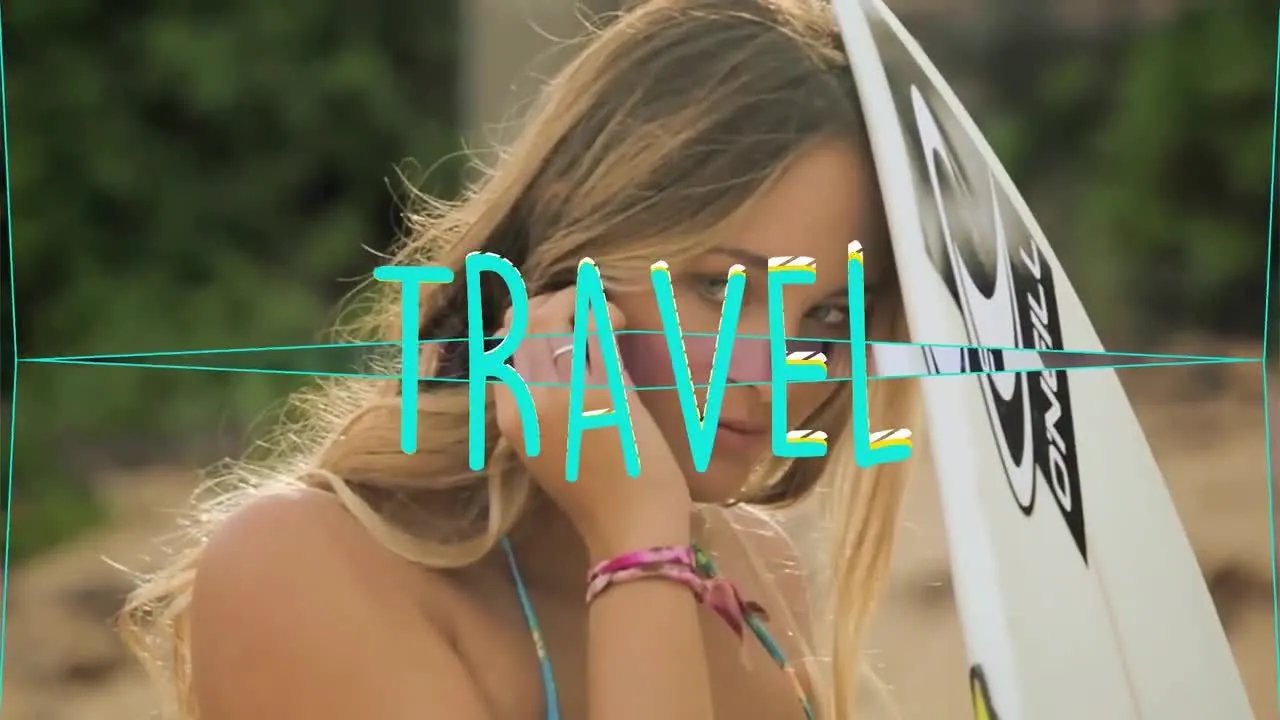 夏季主题开场白动画像素设计精选AE模板