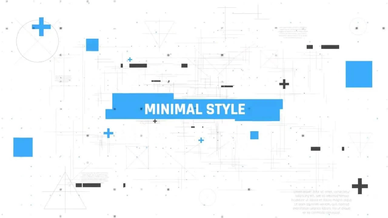 简约广告标题像素设计精选AE模板