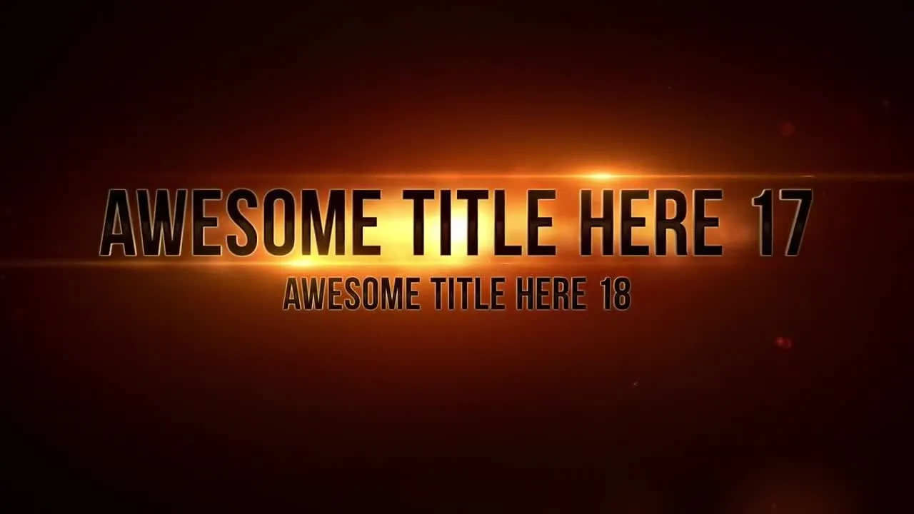 动态动画4K标题像素设计精选AE模板