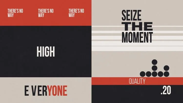 VHS现代字体运动促销创意动画像素设计精选AE模板