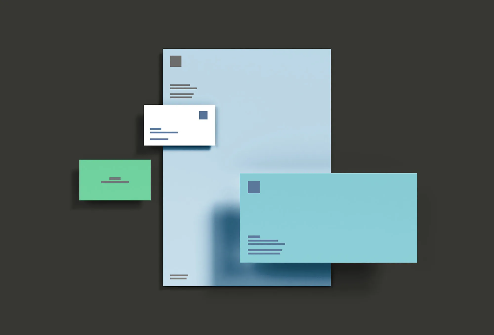 基础办公用品企业品牌VI设计预览样机模板 Basic Branding Mockup