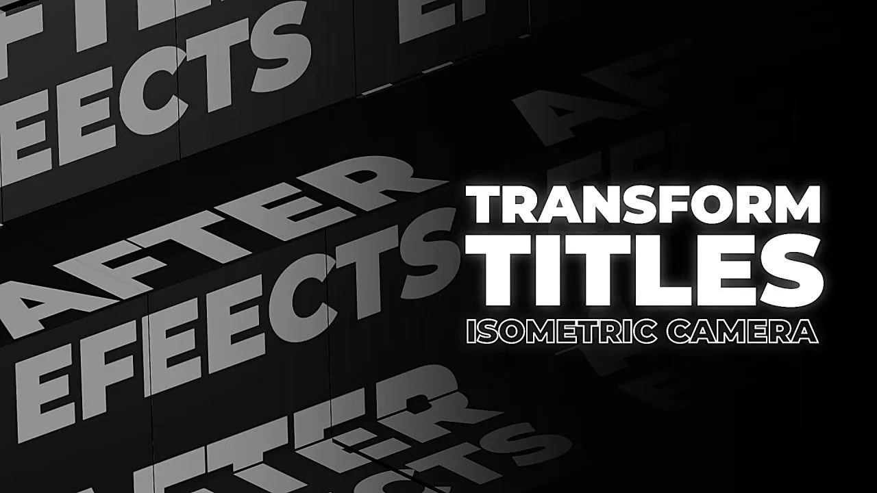 10个精美转换标题像素设计精选AE模板