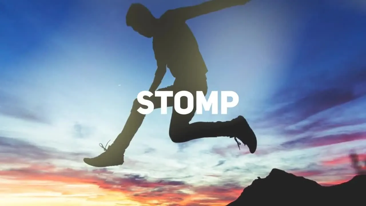 精力充沛的电影预告片像素设计精选AE模板Stomp Opener