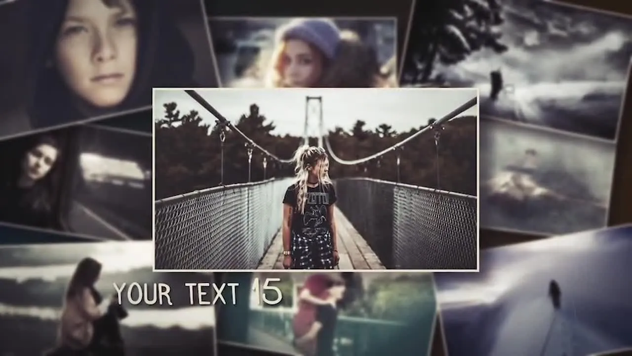 内存幻灯片 - 开启者像素设计精选AE模板