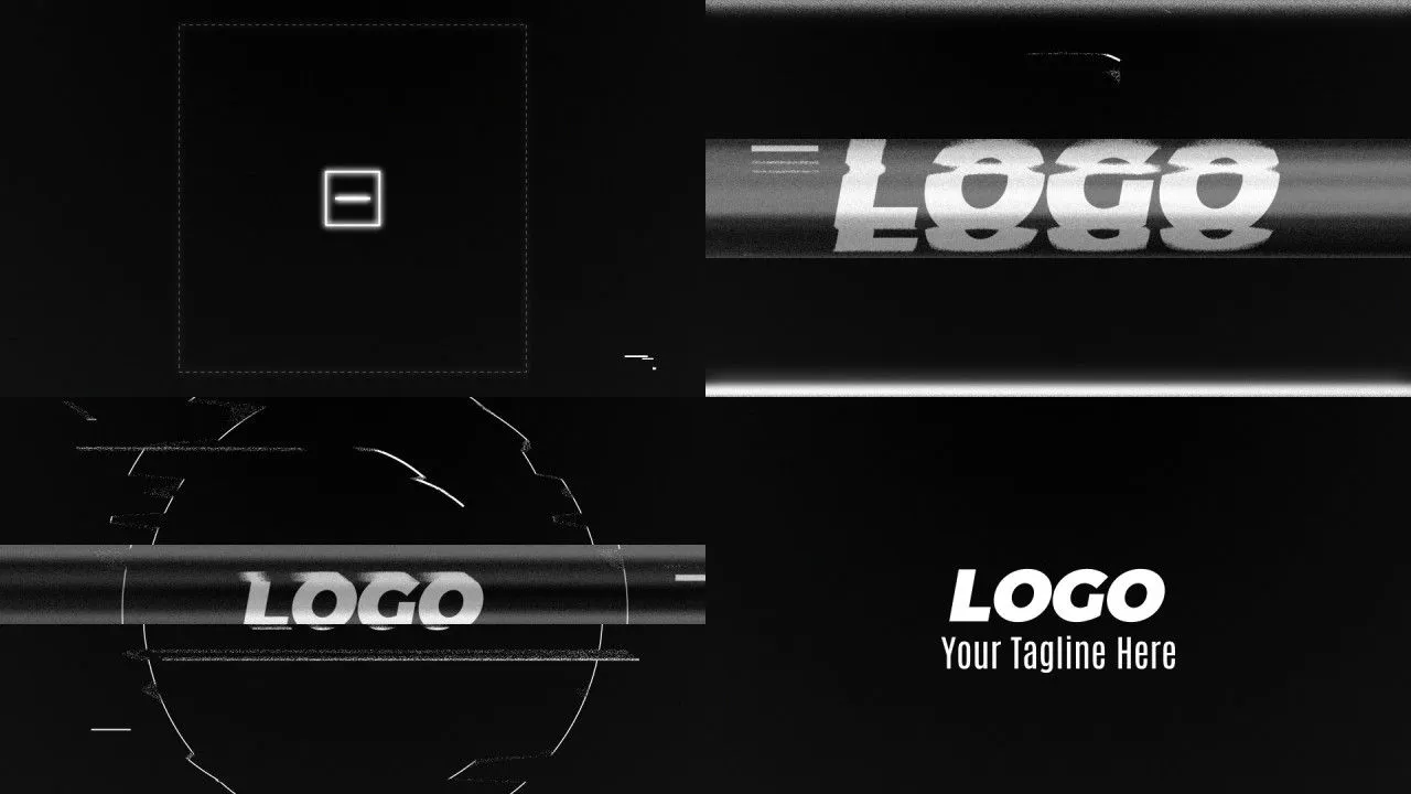 小故障Intro噪声电视像素设计精选AE模板