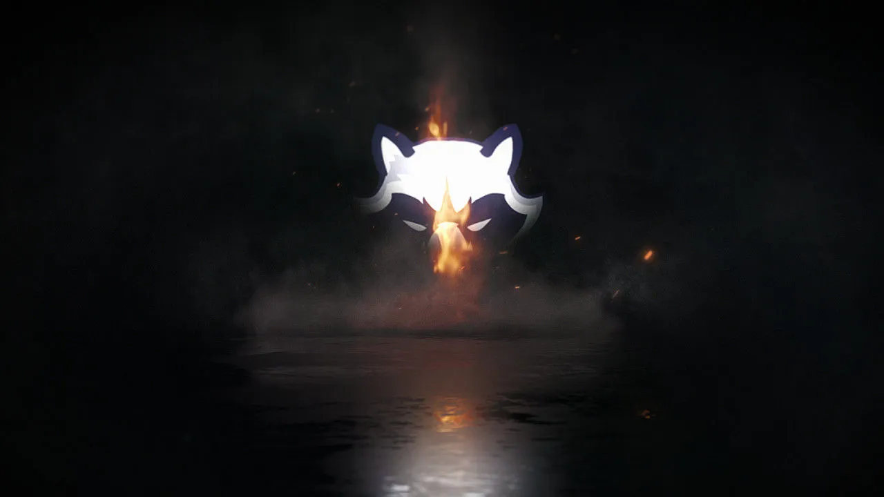 史诗般的火焰浪涌标志像素设计精选AE模板