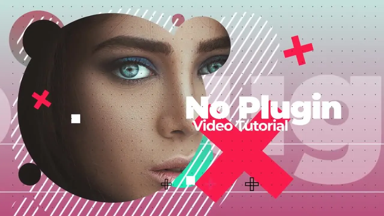 简单明亮多彩的动态动画片头像素设计精选AE模板