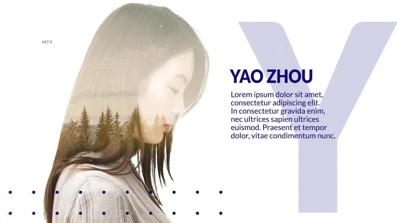 现代双曝光幻灯片像素设计精选AE模板