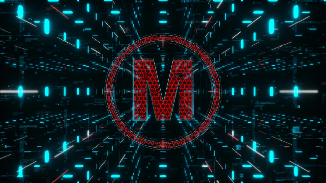 高科技隧道标志像素设计精选AE模板