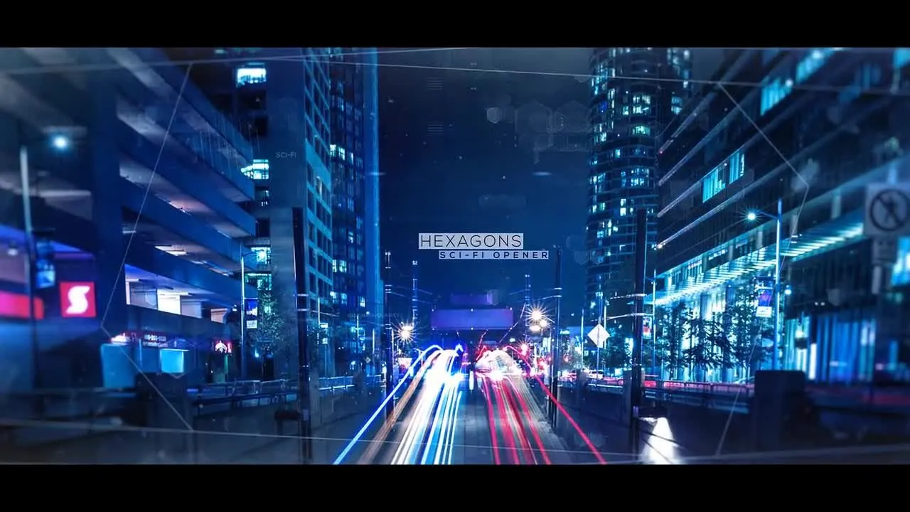 超现代时尚文字动画过渡像素设计精选AE模板