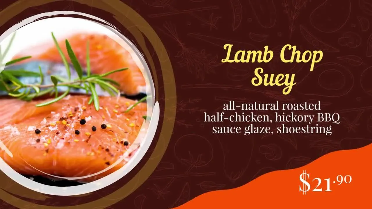 餐厅广告菜单像素设计精选AE模板