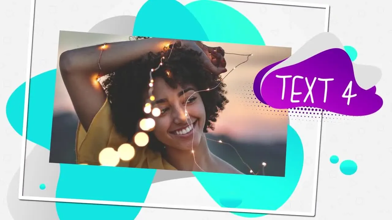 幻灯幻彩效果旅行照片展示像素设计精选AE模板