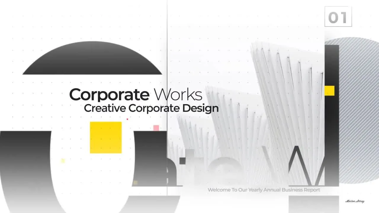 最小的企业启动器像素设计精选AE模板